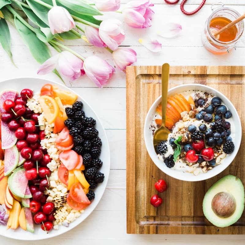photo of beatifully arranged food